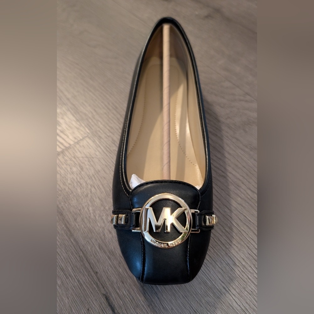 Michael Kors Black Leather Women's Loafers